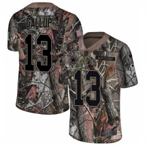 Mens Nike Dallas Cowboys #13 Michael Gallup Camo Rush Realtree Limited NFL Jersey