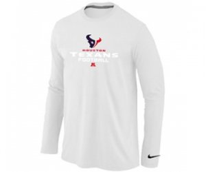 Nike Houston Texans Critical Victory Long Sleeve T-Shirt White
