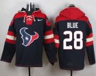 Nike Houston Texans #28 Alfred Blue Navy Blue Player Pullover Hoodie