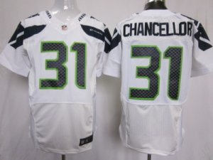 Nike NFL Seattle Seahawks #31 Kam Chancellor white Jerseys[Elite]