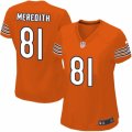 Womens Nike Chicago Bears #81 Cameron Meredith Limited Orange Alternate NFL Jersey