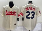 Angels #23 Archie Bradley Cream Nike 2022 City Connect Cool Base Jersey