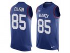 Mens Nike New York Giants #85 Rhett Ellison Limited Royal Blue Player Name & Number Tank Top NFL Jersey