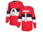 Men Adidas Ottawa Senators #1 Mike Condon Red Authentic 2017 100 Classic Stitched NHL Jersey