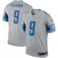 Nike Lions #9 Matthew Stafford Gray Inverted Legend Jersey