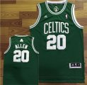 Celtics #20 Ray Allen Green Swingman Jersey