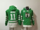 Celtics #11 Kyrie Irving Green All Stitched Hooded Sweatshirt