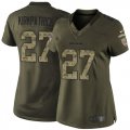 Women Nike Cincinnati Bengals #27 Dre Kirkpatrick Green Salute to Service Jerseys