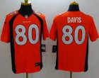 Nike Denver Broncos #80 Vernon Davis Orange Jerseys(Limited)