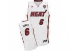 nba Miami Heat #6 LeBron James White