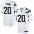 Mens Nike San Diego Chargers #20 Dwight Lowery Limited White NFL Jersey