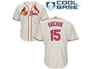 Youth St.Louis Cardinals #15 Randal Grichuk Cream Cool Base Stitched MLB Jersey