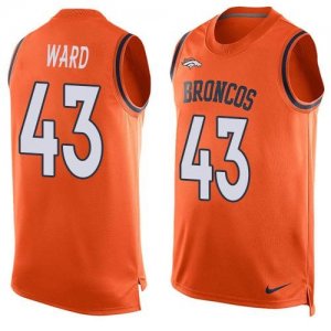 Nike Denver Broncos #43 T.J. Ward Orange Team Color Men Stitched NFL Limited Tank Top Jersey