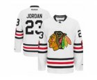 Youth Chicago Blackhawks #23 Michael Jordan White 2015 Winter Classic Jersey