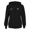 Women New York Jets Ladies Tailgater Full Zip Hoodie Black