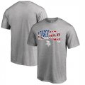 Minnesota Vikings Pro Line by Fanatics Branded Big & Tall Banner Wave T-Shirt Heathered Gray