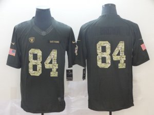 Nike Raiders #84 Antonio Brown Black Camo Salute to Service Limited Jersey