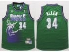 NBA Milwaukee Bucks #34 Ray Allen Green Throwback New Stitched jerseys
