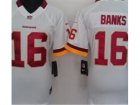 Nike Women Washington Redskins #16 Banks White Jerseys