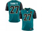 Mens Nike Jacksonville Jaguars #27 Leonard Fournette Elite Teal Green Team Color NFL Jersey