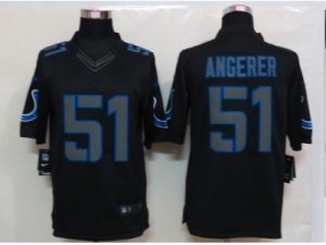 Nike NFL Indianapolis Colts #51 Pat Angerer Black Jerseys(Impact Limited)