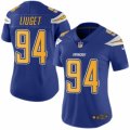 Women's Nike San Diego Chargers #94 Corey Liuget Limited Electric Blue Rush NFL Jersey
