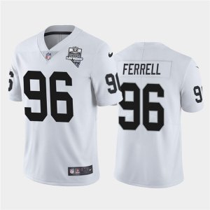 Nike Raiders #96 Clelin Ferrell White 2020 Inaugural Season Vapor Untouchable Limited