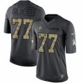 Mens Nike Pittsburgh Steelers #77 Marcus Gilbert Limited Black 2016 Salute to Service NFL Jersey