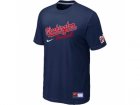 MLB Washington Nationals D.Blue Nike Short Sleeve Practice T-Shirt