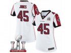 Womens Nike Atlanta Falcons #45 Deion Jones Limited White Super Bowl LI 51 NFL Jersey