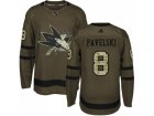 Adidas San Jose Sharks #8 Joe Pavelski Green Salute to Service Stitched NHL Jersey