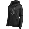 Womens Seattle Mariners Platinum Collection Pullover Hoodie Black