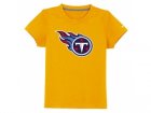nike tennessee titans sideline legend authentic logo youth T-Shirt yellow