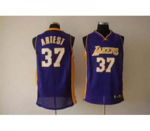 nba fans lakers #37 artest swingman purple