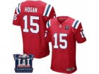 Mens Nike New England Patriots #15 Chris Hogan Elite Red Alternate Super Bowl LI Champions NFL Jersey