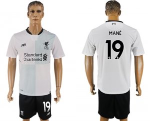 2017-18 Liverpool 19 MANE Away Soccer Jersey