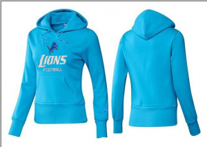 Women Detroit Lions Logo Pullover Hoodie-018