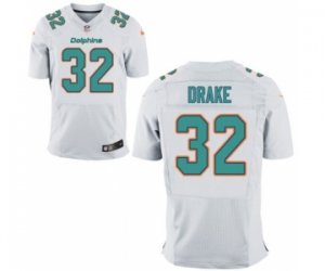 Men\'s Nike Miami Dolphins #32 Kenyan Drake Elite White NFL Jersey