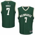 Mens Adidas Milwaukee Bucks #7 Thon Maker Authentic Green Road NBA Jersey