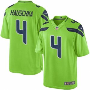 Youth Nike Seattle Seahawks #4 Steven Hauschka Limited Green Rush NFL Jersey