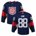 Youth Adidas Team USA #88 Patrick Kane Premier Navy Blue Away 2016 World Cup Ice Hockey Jersey