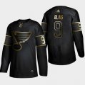 Blues #9 Sammy Blais Black Gold Adidas Jersey