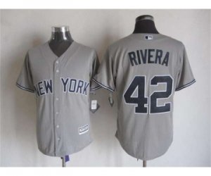 mlb jerseys new york yankees #42 rivera grey[2015 new]