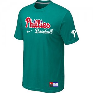 Philadelphia Phillies Nike Short Sleeve Practice T-Shirt Green