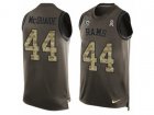 Nike Los Angeles Rams #44 Jacob McQuaide Limited Green Salute to Service Tank Top NFL Jersey
