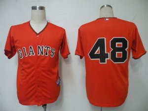 MLB San Francisco Giants #48 Sandoval Orange[Cool Base]