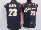 Kids Cleveland Cavaliers #23 Lebron James Navy Blue