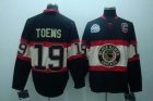 nhl chicago blackhawks #19 toews black winter classic