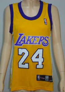 women nba los angeles Lakers #24 kobe bryant yellow