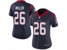 Women Nike Houston Texans #26 Lamar Miller Vapor Untouchable Limited Navy Blue Team Color NFL Jersey